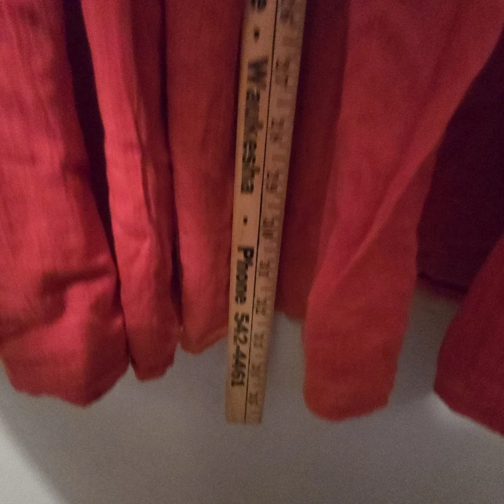Vintage Crazy Horse Ombre Maxi Skirt Coral Women SM Cottage Boho Hippie Peasant - Picture 8 of 9